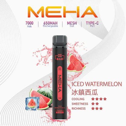 MEHA XBAR 魅嗨小黑條 7000 領航級極強冰感體驗 重塑沁涼入喉的純淨爽快感 3% 黃金比例擊喉力 搭配650mAh穩健電力 台灣現貨:圖片 4