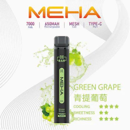 MEHA XBAR 魅嗨小黑條 7000 領航級極強冰感體驗 重塑沁涼入喉的純淨爽快感 3% 黃金比例擊喉力 搭配650mAh穩健電力 台灣現貨:圖片 9
